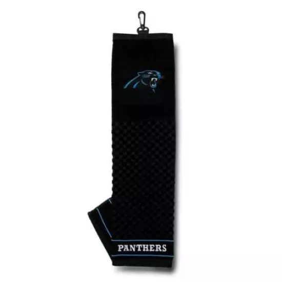 NFL Embroidered Tri-fold Towel - Carolina Panthers Golf 