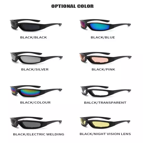 Motorcycle Glasses Riding Wind Resistant Pad Comfortable Jetski Windproof AU