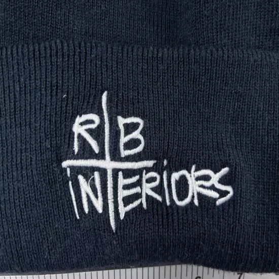 R B Interiors Beanie Toque Adult One Size Blue Knit 100% Acrylic Furniture Store