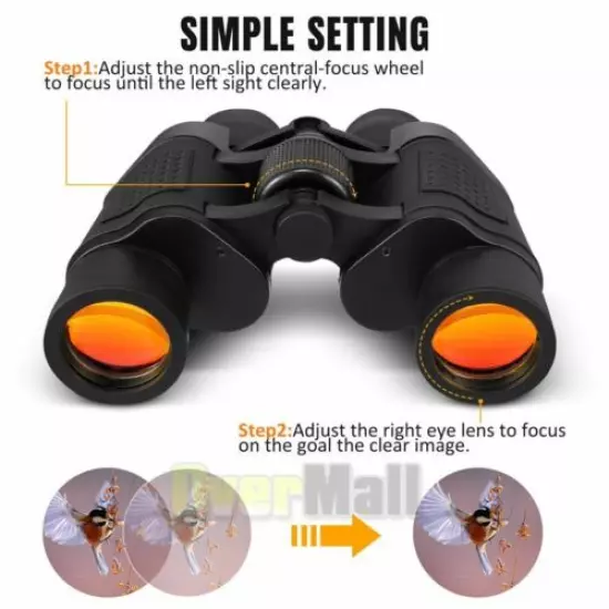 Telescope 60X60 Binoculars 30000M Outdoor Hunting Optical Night Vision Binocular