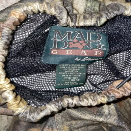 Mad Dog Gear Stearns Lg Camo Mesh Lined Shell Pullover Hunting Pants Mossy Oak