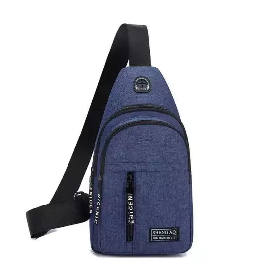 Chest Bag Men'S One Shoulder Crossbody Bag Mini Simple Sling Bags Outdoor Sport 