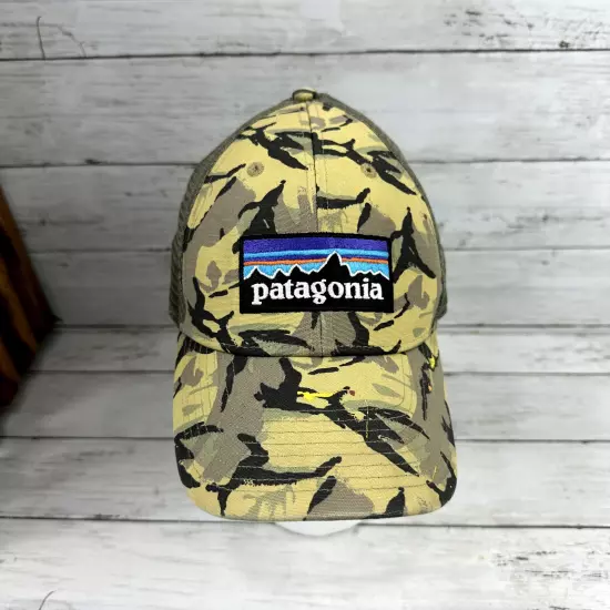 Patagonia P6 Logo Lopro Trucker Hat - Big Camo: Classic Tan