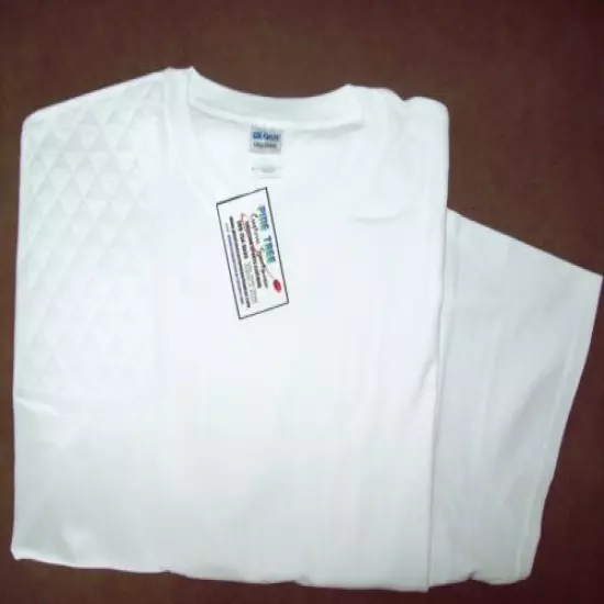 3XL Right Hand Trap/Skeet Pad WHITE S/S Ultra Cotton Shooting T-Shirt