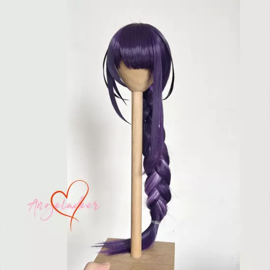 1/4 1/3 Uncle BJD Wig Doll Hair Highlight Long Braid Dark Purple Anime Cosplay