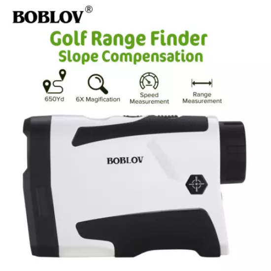 BOBLOV 6X Golf Range Finder With Slope Compensation Pin Acquisition Technology