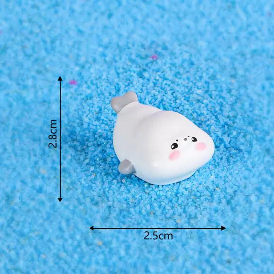 Cartoon Little Seal Figurine Decoration Miniature Landscape Ornament Crafts G Sn