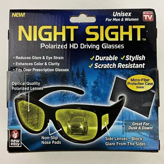 Night Sight Driving Glasses HD Sunglasses Polarized Anti Glare Night Vision