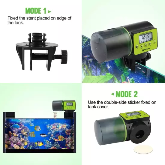 Auto Fish Feeder, Moisture-Proof Automatic Aquarium Tank Timer... 