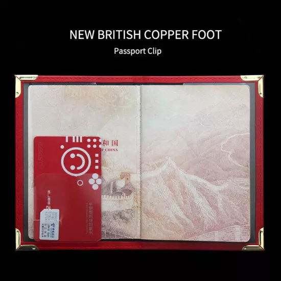 The British Passport Holder Cover Leather ID Card Fashion Travel Passport Covers