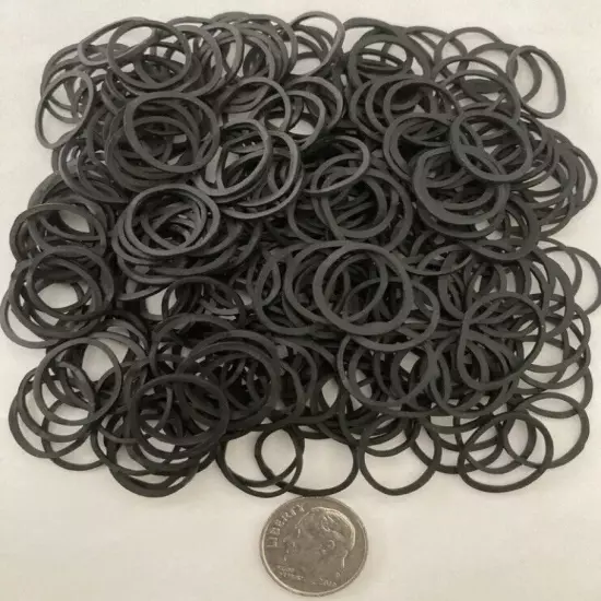 50 PCS SMALL BLACK RUBBER BANDS 