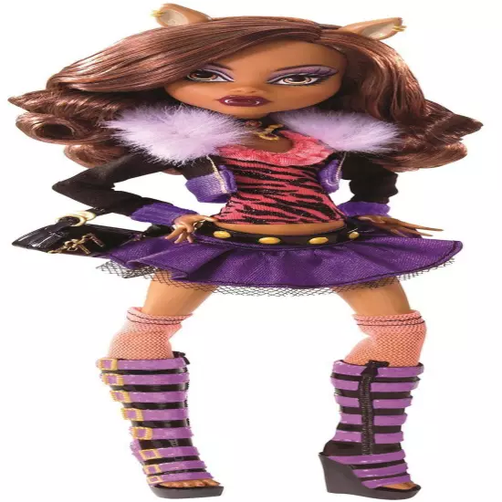 Monster High ORIGINAL Clawdeen Wolf Doll & Pet Cat CRESENT Werewolf New RARE