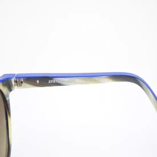 Etnia Barcelona Avinyo 3 Polarized HD Oval UV Protected Sunglasses In Horn Blue 