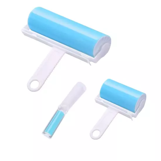 Lint Roller 3 Pack, Washable Lint Roller Reusable Pet Hair Remover Cleaner wi...