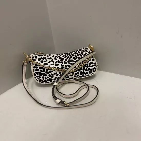 Michael Kors Carmela Leather Small Pouchette Crossbody Bag Combo -Lt Cream Multi