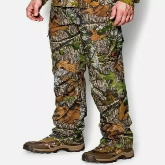 Under Armour men's Mossy Oak Camo Field Hunting Pants sz 44 X 32 retail $90