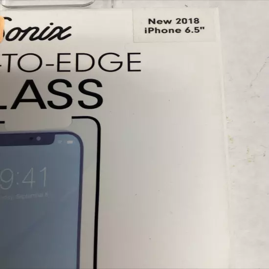 Sonix Glass Screen protector Fits iPhone 6.5 2018 iPhone Xs max