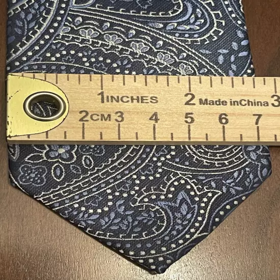 U.S. Polo ASSN. Blue Gray Hand Made 100% Polyester Men’s Neck Tie Made In China