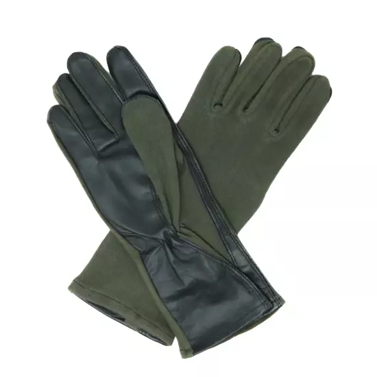 Nomex Summer Flight Gloves Flyer's Pilot Glove, Fire Resistant, Mil-Spec, Sage