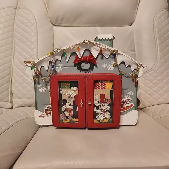 Disney Mickey Mouse and Friends Ski House Figural Mini Backpack