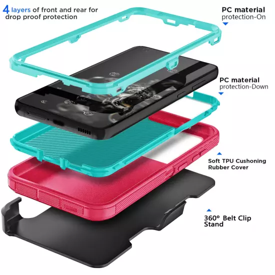 For Samsung Galaxy S20/S20+/Ultra/FE Heavy Duty Shockproof Case Cover Belt Clip