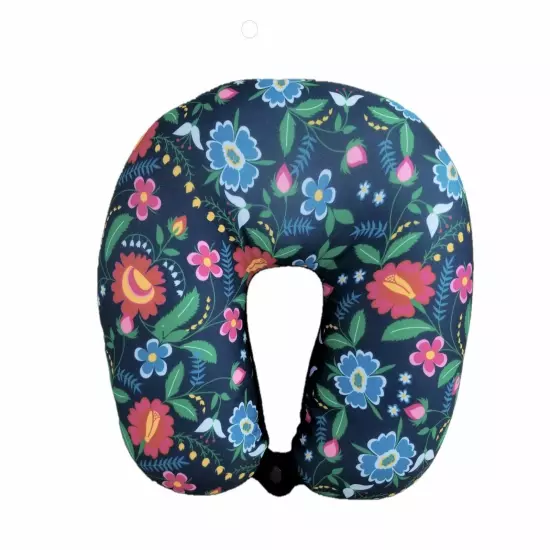 Colorful U Shaped Travel Pillow Neck Support Head Rest Airplane Sleep Cushion