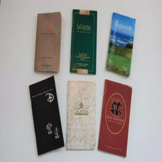 Variety of golf courses yardage guides La Cantera, Spyglass, Ventana Canyon, etc