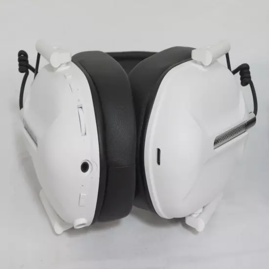 Gaming Headset White Captain 500 Compatible W/ PC, Phone, Playstation & More