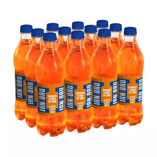 Thirst-Quenching Irn Bru - Original Flavor Soft Drink, 12 Bottles of 16.9 oz