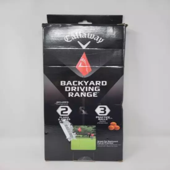 Callaway Backyard Practice Driving Range Golf 3 Flags w/ 3 Balls 6.5 Ft New 