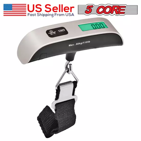 Portable Travel LCD Digital Hanging Luggage Scale Electronic Weight 110lb / 50kg