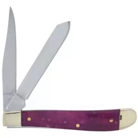 Ocoee River Purple Mother of Pearl Bullet Trapper 3 ½" Pocket Knife OC-265PMOP