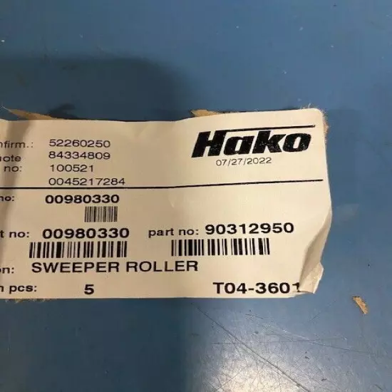 Powerboss Hako 00980330 sweeper roller Admiral 40