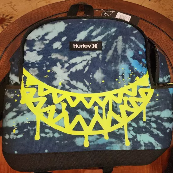 Hurley Adults' One and Only Graphic Backpack, Blue Lazer