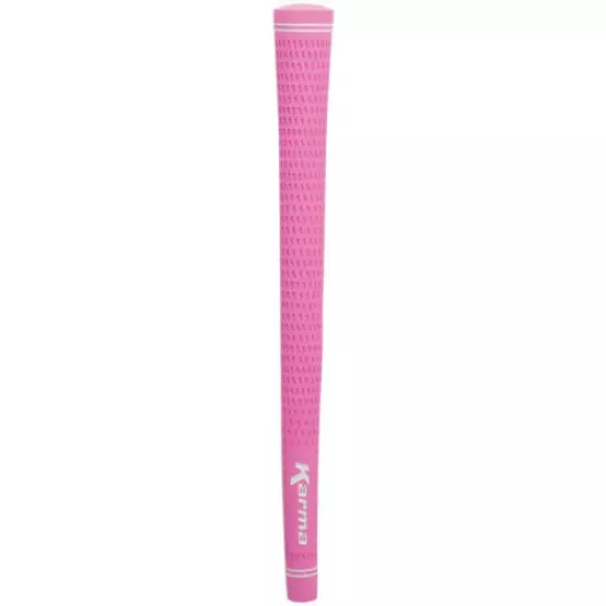 KARMA VELOUR LADIES PINK GOLF GRIP WITH SOLVENT ACTIVATED TAPE STRIPS 6 PIECES