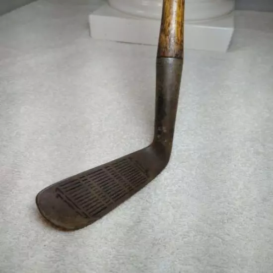 Vintage Hickory Shaft Golf Club Kroydon M8 Jigger 33 Degrees RH