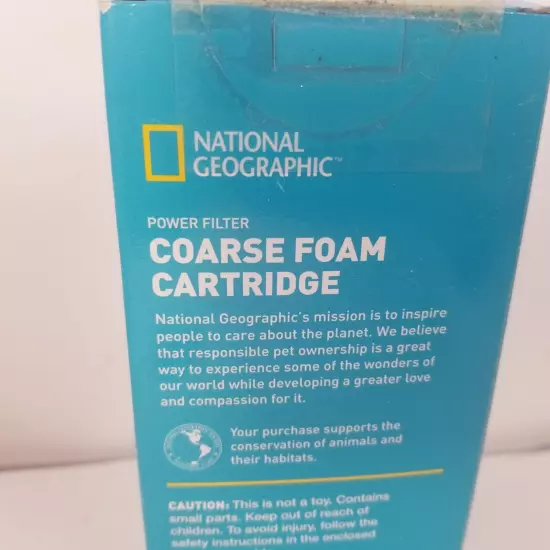 National Geographic Coarse Foam Cartridge PF20 PF30 PF50 New In Box