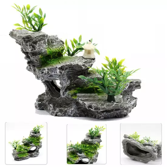 Aquarium decoration mountain rock house stone rock cave fish tank accessories