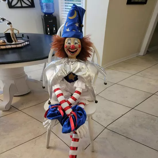 Poltergeist Clown Doll Creepy Clown Plush Doll Toys Stuffed Halloween Doll Gift