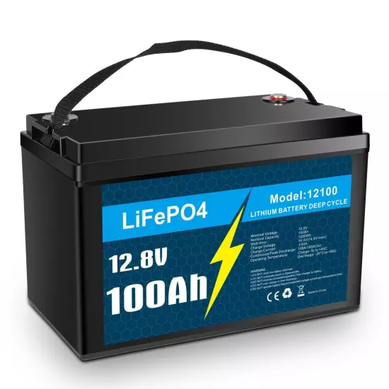 12V 100Ah LiFePO4 Lithium Battery BMS for Solar RV Off-grid Trolling Motor Boat