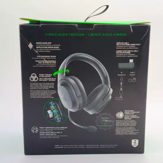 New Razer Barracuda X Black RZ04-0443 Multi-Platform