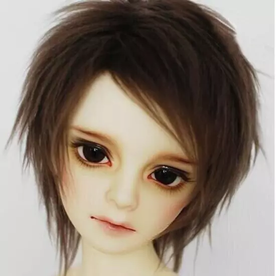 Handmade Toy 1/12 1/8 1/6 1/3 1/4 Doll Wig BJD/SD Doll Props Short Hair 1 Pcs