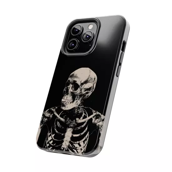 Dark Skeleton Skull Tough iPhone & Samsung Galaxy Cases Cover, Gift For Men