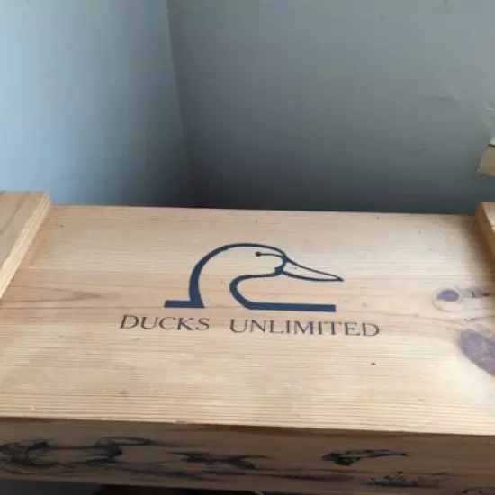 Ducks Unlimited Series IV Evans 1995 Ammo Box Vtg 22" The Classic Cabin Hunting