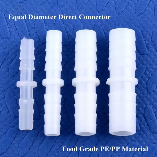 5~200Pcs 4~14Mm Food Grade Plastic Equal Dia Direct Connectors Aquarium Fish Tan