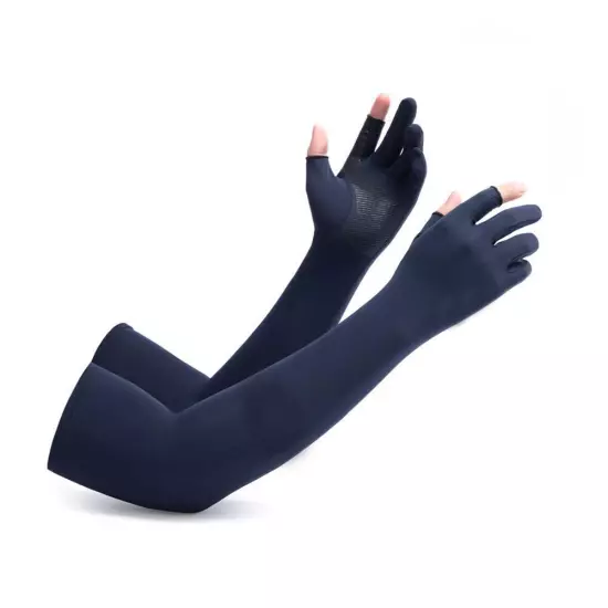 Gloves Half Finger Arm Fingerless Summer Long Cycling Mittens Sleeves