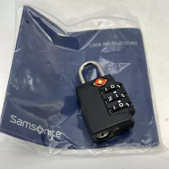 TSA007 Luggage Combination Lock Black Samsonite New Replacement Lock