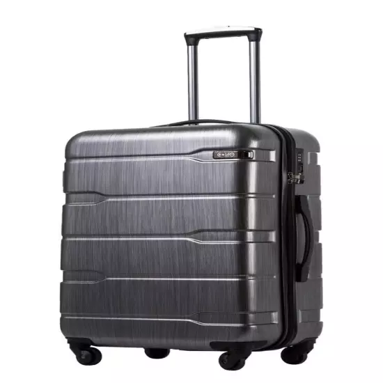 Coolife Luggage Expandable(only 24")Suitcase PC+ABS Spinner Built-In TSA lock 2