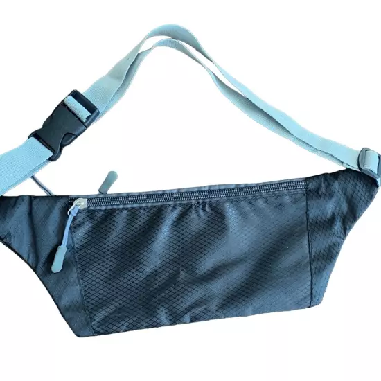 Slim Black Money Belt Running Belt Waist Fanny Pack Dog Walking Pouch Travel