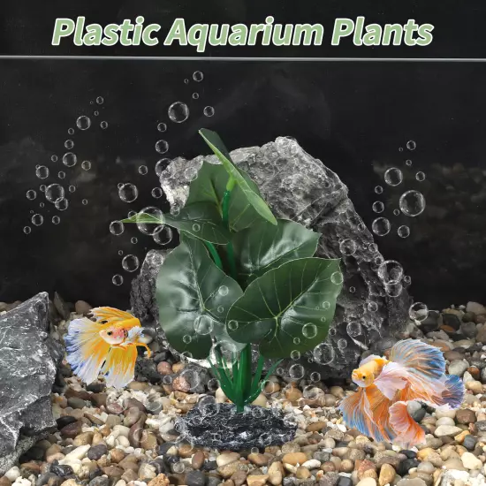 Aquarium Plastic Plants Reptile Plant Decoration for Aquarium 6.89" H Green